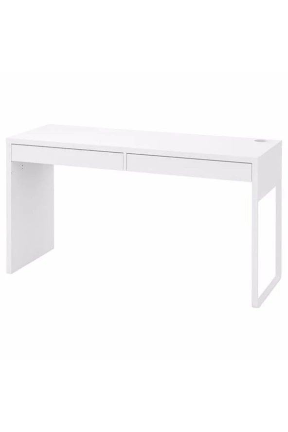 Mıcke Çalışma Masası, Beyaz Renk 142x50 cm Çalışma Ünitesi Ev-Ofis