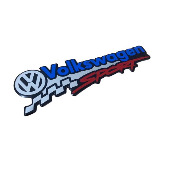 VOLKSWAGEN SPORT YAZILI ALÜMİNYUM STICKER - 1