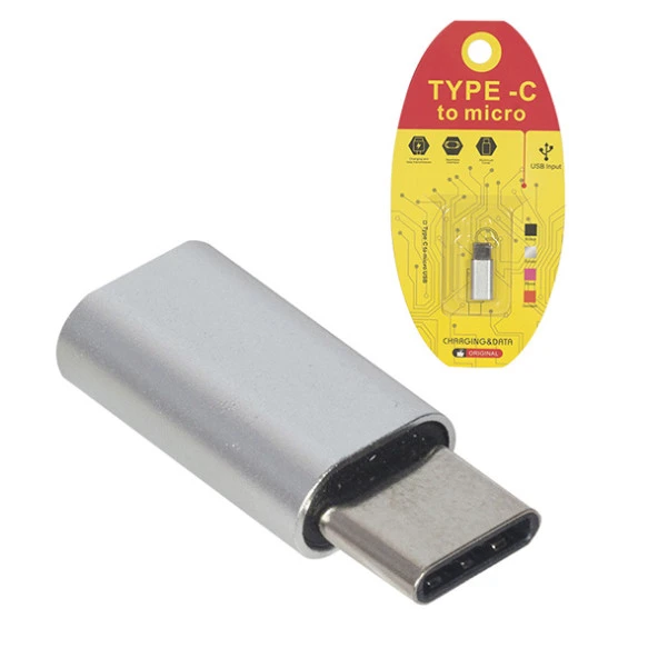 POWERMASTER MICRO USB TO TYPE-C ÇEVİRİCİ OTG APARAT