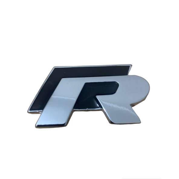 VOLKSWAGEN R METAL LOGO STICKER - Resim 2