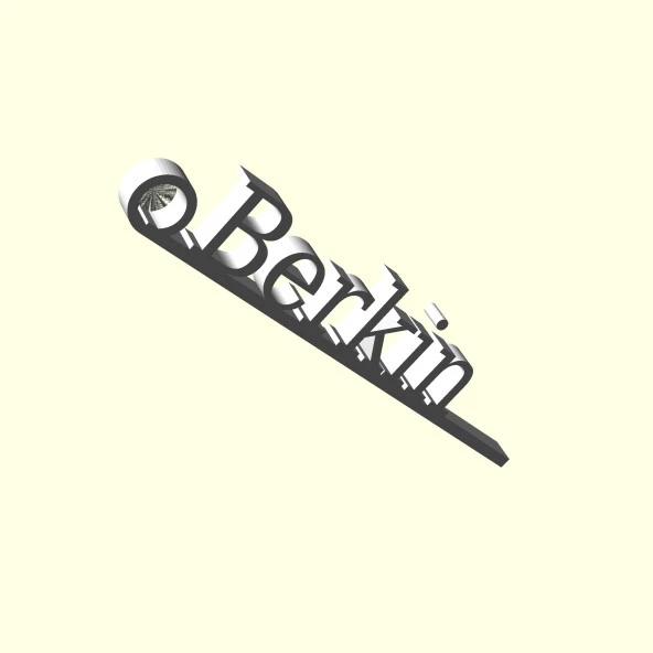 Berkin Kişiye Özel Üretim Zincirsiz Anahtarlık Sevgiliye Eşe Hediyelik Tag Askı Organik Plastikten - 7