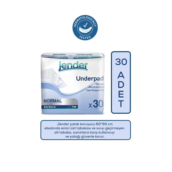 JENDER YATAK KORUYUCU ÖRTÜ 60/90 CM 30 ADET