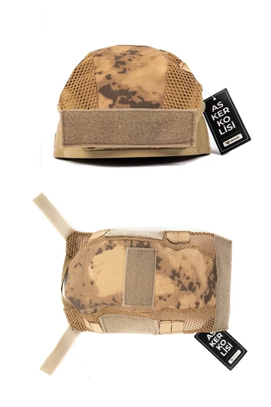 Çöl Kamuflaj Kısa Airsoft Kask Kılıfı - 2