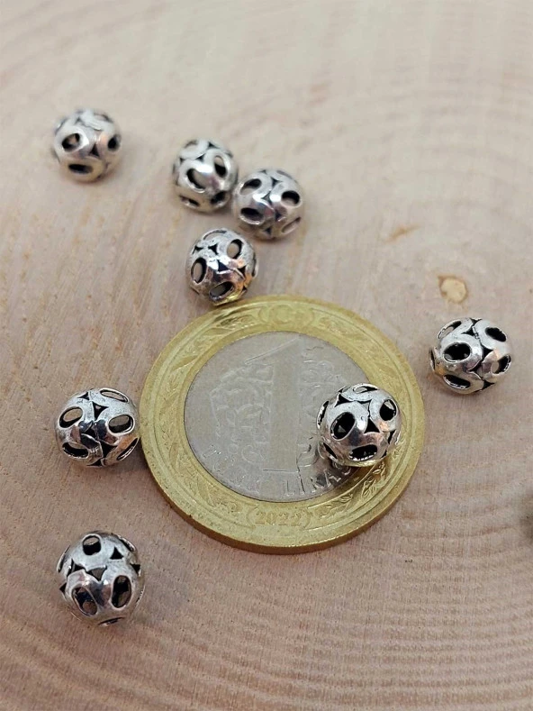 925 Ayar Gümüş Boncuk Ara Malzeme 7mm/2 adet (45612) ürün görseli