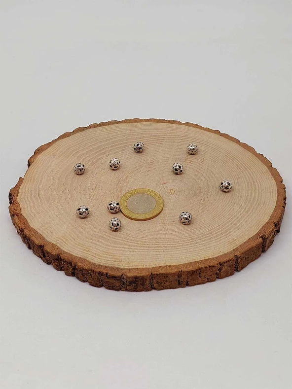 925 Ayar Gümüş Boncuk Ara Malzeme 7mm/2 adet (45612) - Resim 2