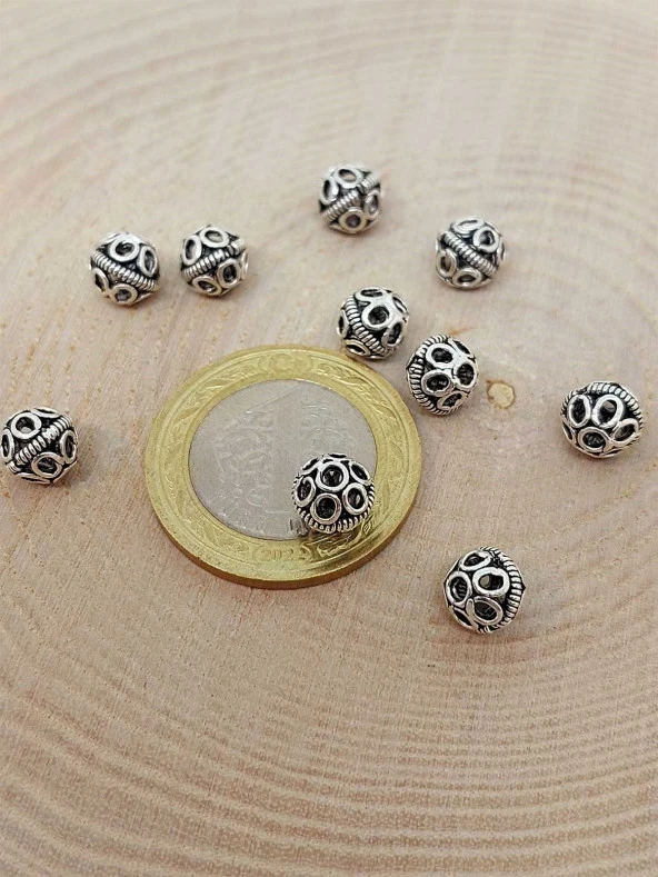 925 Ayar Gümüş Boncuk Ara Malzeme 7mm/2 adet (45616) ürün görseli