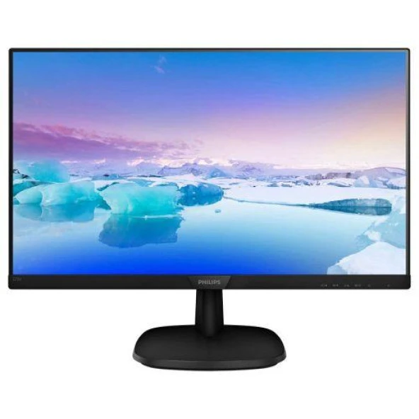 PHILIPS 273V7QDSB VLine 27" LED IPS 4ms 75Hz 1920x1080 FullHD VGA DVI HDMI (VESA) Siyah Monitör