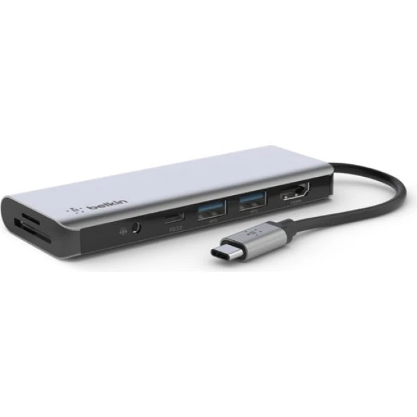 Belkin Usb-C 7 In 1 Multiport Çoklayıcı Adaptör / AVC009BTSGY