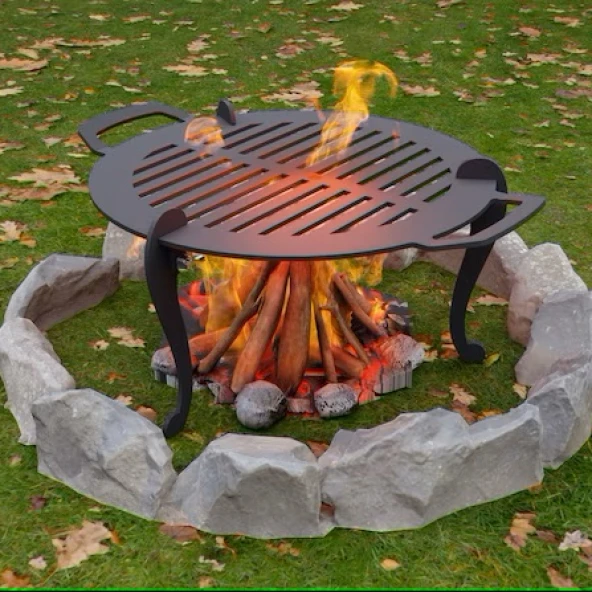 Üç Ayaklı Taşınabilir Izgara Portatif - Resim 4