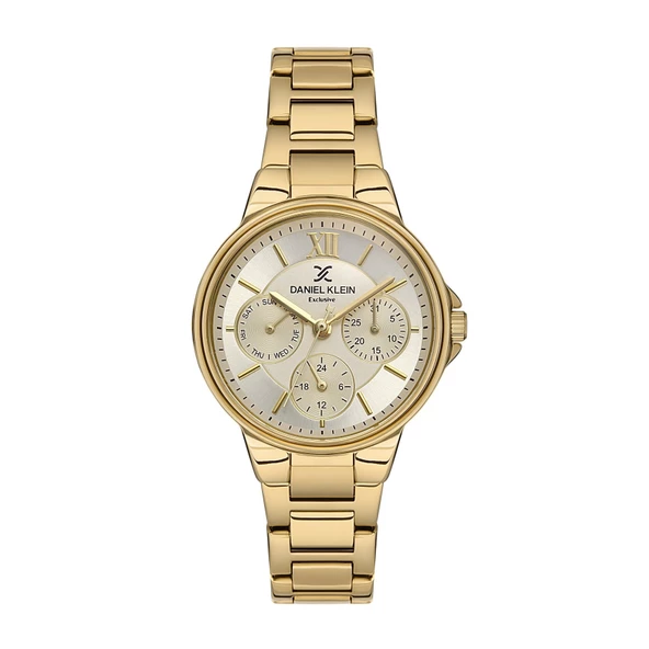 Daniel Klein DK.1.13511.5 Gold Aktif Fonksiyonlu Takvimli Kadın Kol Saati