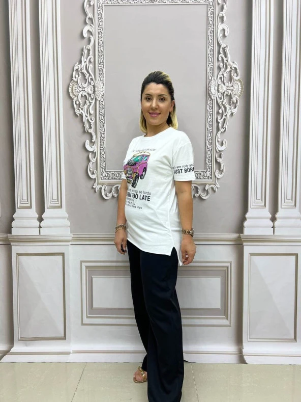 Araba Tshirt - BEYAZ - 3