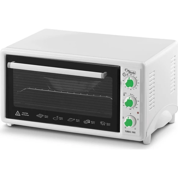 Luxell Lx-3675 42 Litre 1800 Watt Beyaz Börekçi Mini Fırın