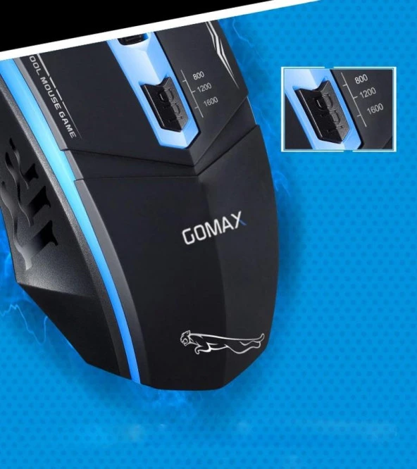 Gomax M1 Gaming Rgb Işıklı Oyuncu Fare Gaming Kablolu Mouse - Resim 5