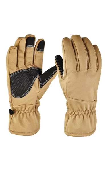 Single Sword Softshell Soğuk, Rüzgar ve Su Geçirmez Dokunmatik Eldiven, Motosiklet ve Taktik Eldiven - 3