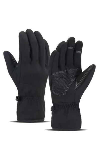 Single Sword Softshell Soğuk, Rüzgar ve Su Geçirmez Dokunmatik Eldiven, Motosiklet ve Taktik Eldiven