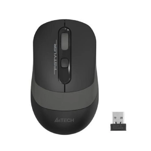 A4 Tech FG10S Kablosuz Silent Mouse Gri ürün görseli