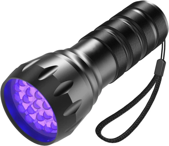 Valkyrie 21 LED 1. Kalite 395nm Güneş Işığı Ultraviyole UV El Feneri - Blacklight - Çok Amaçlı