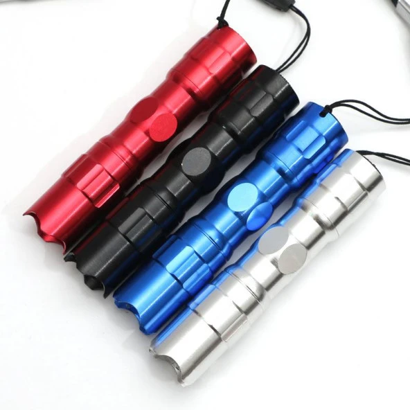 Valkyrie 4 Adet Fener Seti - Alüminyum Kasa - 4 Farklı Renk - Cep Feneri - Tutma İpli - 8