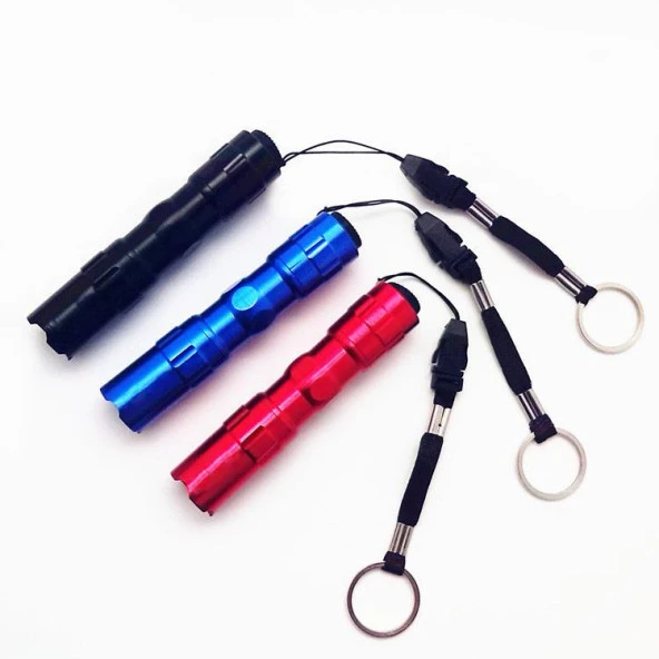 Valkyrie 4 Adet Fener Seti - Alüminyum Kasa - 4 Farklı Renk - Cep Feneri - Tutma İpli - 11