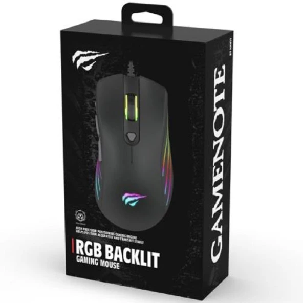 GameNote MS1002 Kablolu RGB Gaming Mouse Siyah - 8