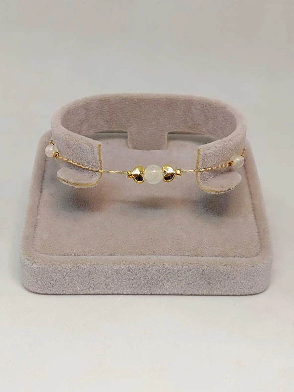 Selenit Taşı Tasarım Bileklik (45702) - Resim 3