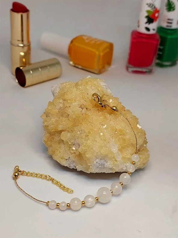 Selenit Taşı Tasarım Bileklik (45704) ürün görseli