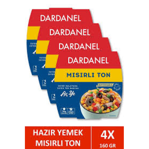 Dardanel Mısırlı ton 160 gr X 4 Adet
