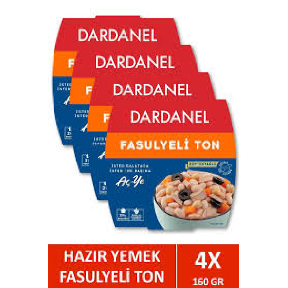 Dardanel Fasulyeli Ton 160 gr X 4 Adet