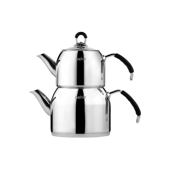 Nehir Modern Mini Çelik Çaydanlık Takımı - 2