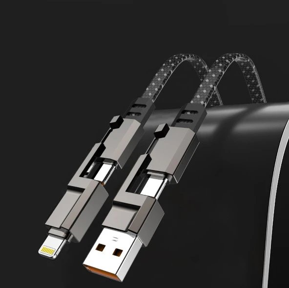 Valkyrie 4in1 Güçlü ve Sağlam Data ve Şarj Kablosu - Ios Apple Type-C USB