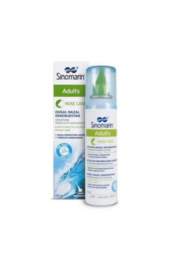 Sinomarin Adults Yetişkinler Için Deniz Suyu Burun Spreyi 125 Ml