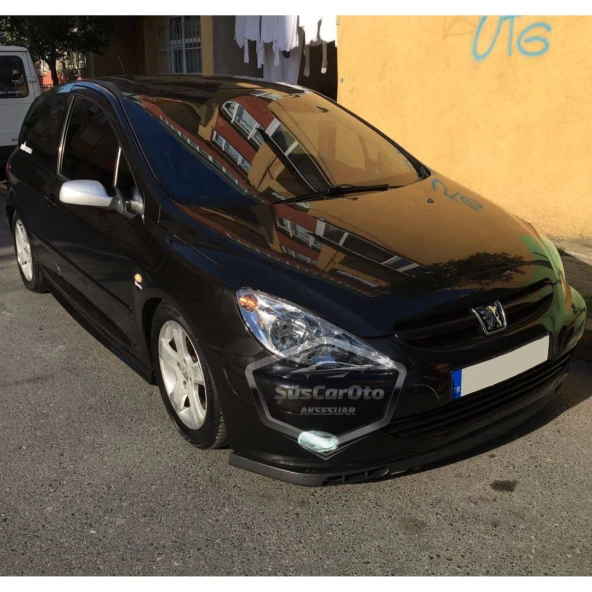 Peugeot 307 2001-2008 Uyumlu Üniversal Laguna Lip Esnek Ön Lip 2 Parça Tampon Altı Dil Karlık Ön Ek - 6