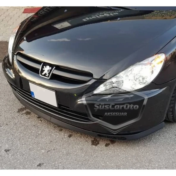 Peugeot 307 2001-2008 Uyumlu Üniversal Laguna Lip Esnek Ön Lip 2 Parça Tampon Altı Dil Karlık Ön Ek - 7