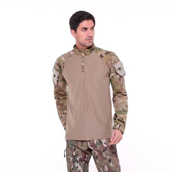 Single Sword Kadın&Erkek Outdoor ve Askeri Combat Tişört - 2