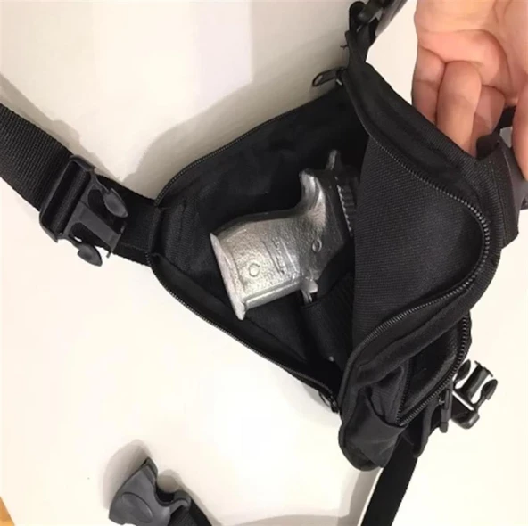 Single Sword Su Geçirmez Taktik Bel ve Bacak Çantası - 9