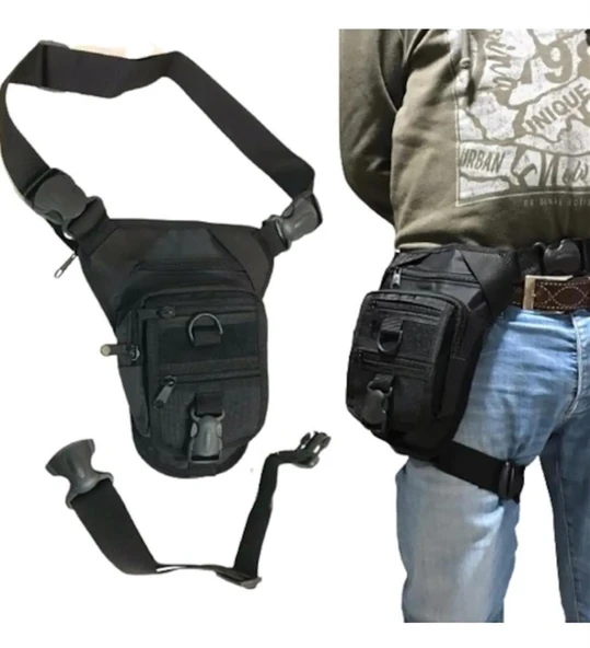 Single Sword Su Geçirmez Taktik Bel ve Bacak Çantası - 10