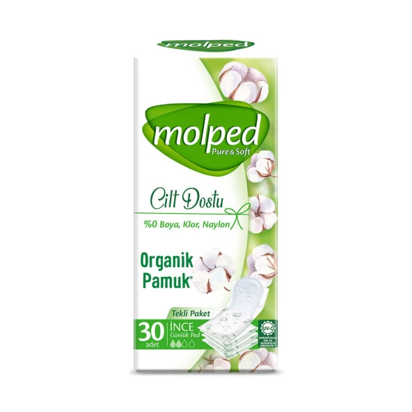 Molped Pure&Soft Günlük Ped 30 Adet (Tekli Paketli) ürün görseli