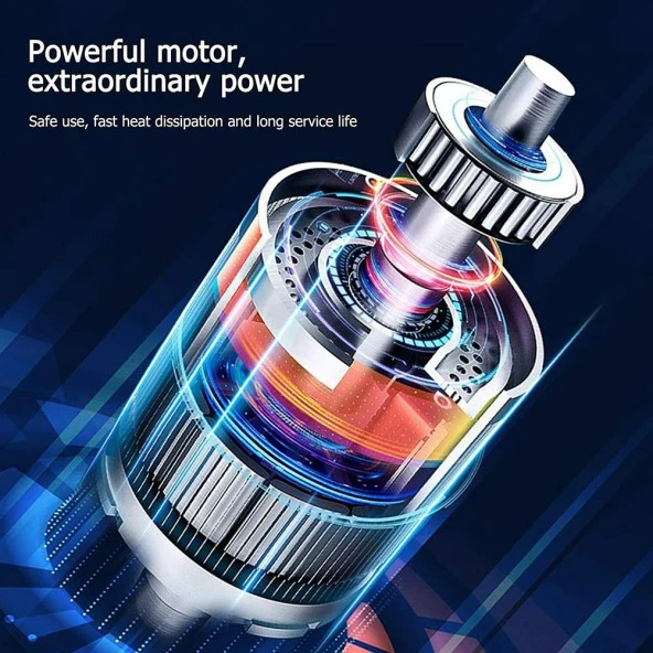 Valkyrie 120W Kablosuz Hava Kompresörü Araç Motorsiklet Bisiklet Top Araba Lastik Pompası - Wireless USB - LED Işıklı - 9