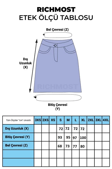 Önü Düğmeli ve Bitişi Püsküllü Cepli Kısa Boylu Kot Kadın Etek Normal Antrasit Denim Yaz / Bahar