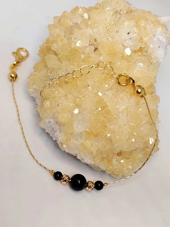 Turmalin Taşı Tasarım Bileklik (45724) - Resim 3