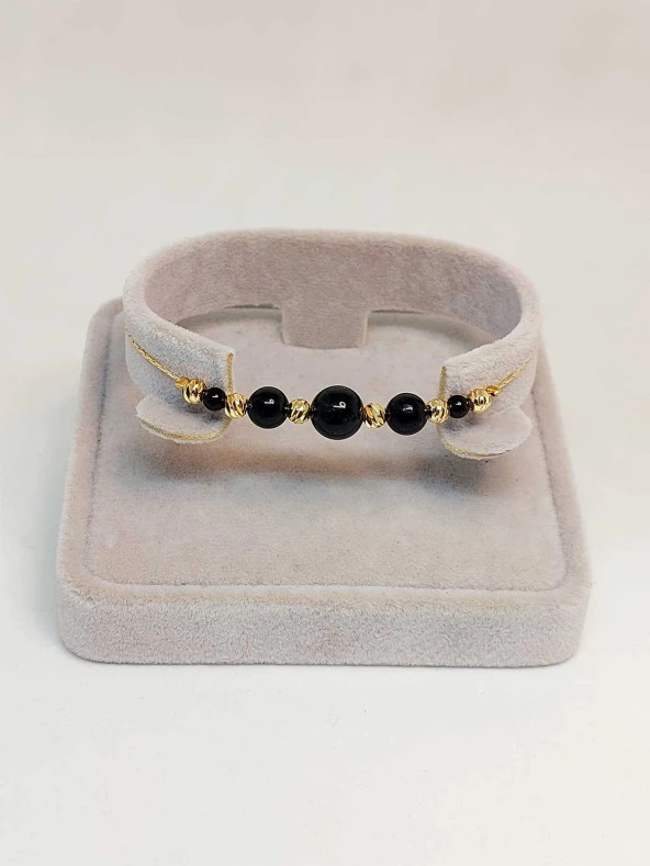 Turmalin Taşı Tasarım Bileklik (45726) - Resim 2