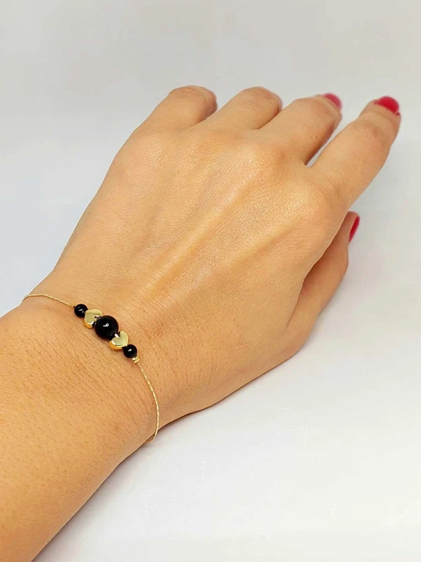 Turmalin Taşı Tasarım Bileklik (45730) - Resim 4