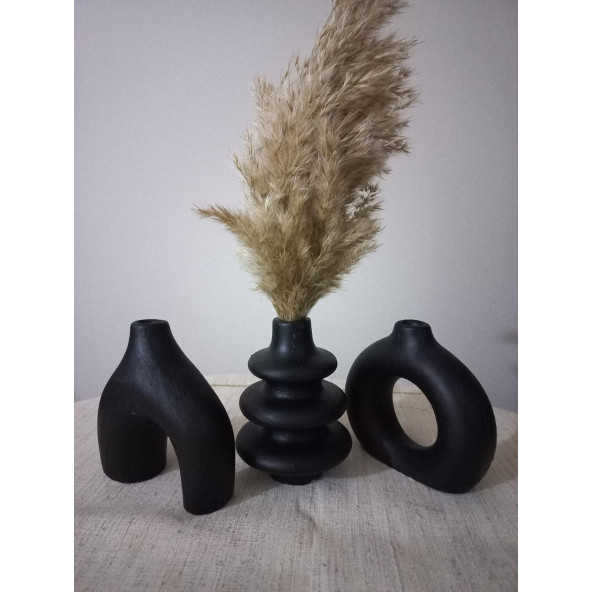 BOHEM VAZO SET SİYAH