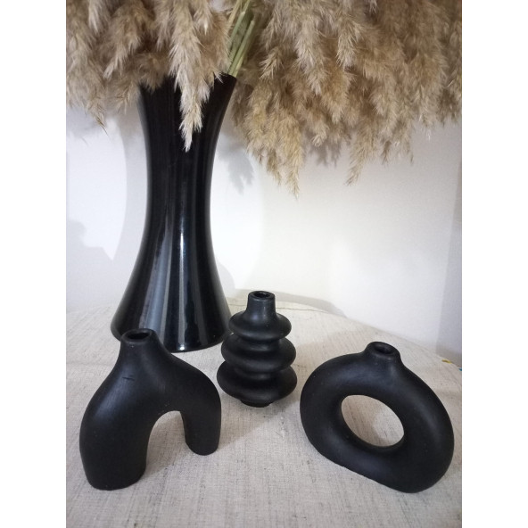 BOHEM VAZO SET SİYAH - 3