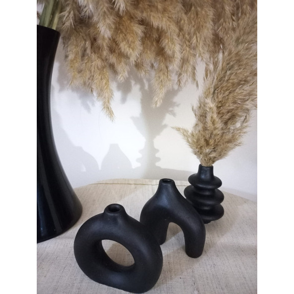 BOHEM VAZO SET SİYAH - 6