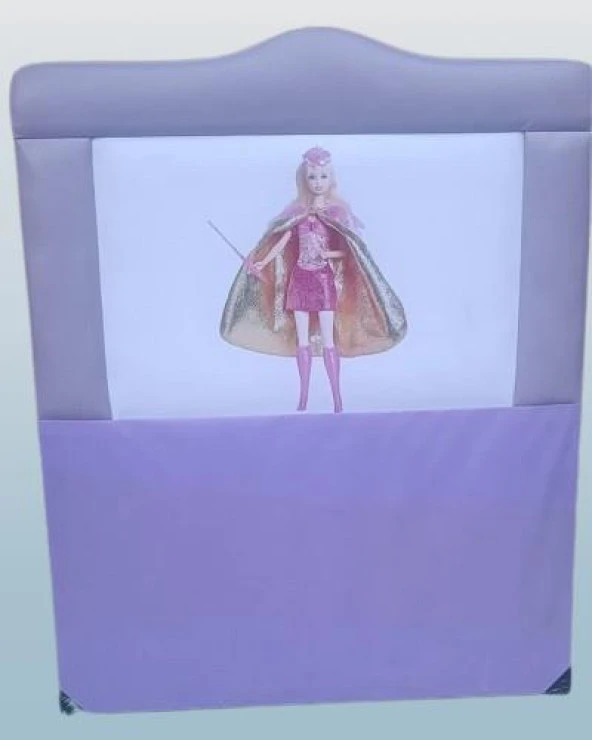 Başlık DK Tek Kişilik 90lık Barbie Model Suni Deri Açık Mor Kumaş El Yapım
