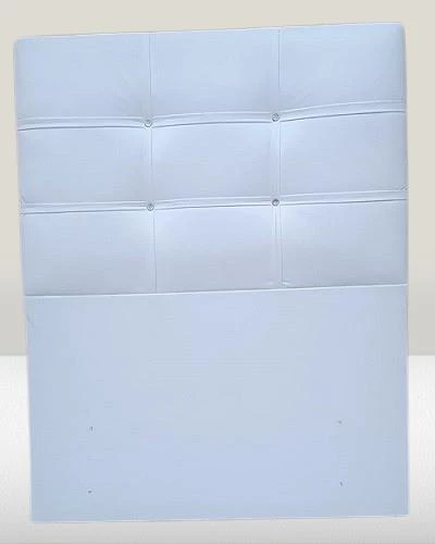 Başlık 90321 DK Tek Kişilik 90'lık  Model Suni Deri beyaz Kumaş El Yapım - 4