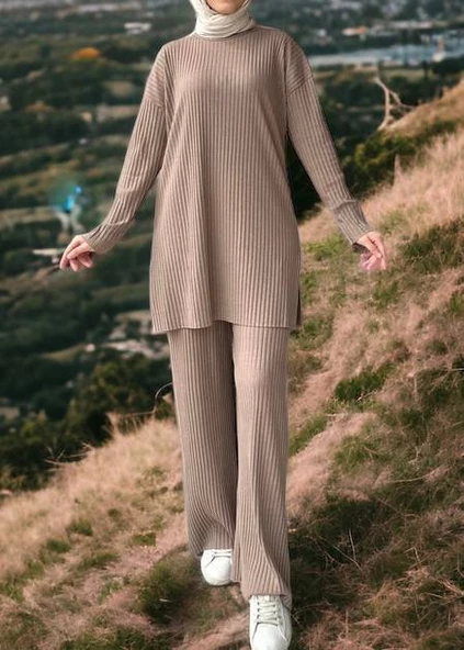 Fitilli Takım Alt Üst Pantolon Bluz Pijama - 8