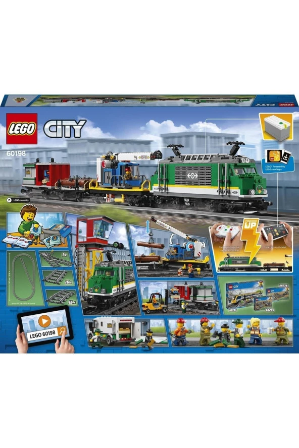 ® City Kargo Treni 60198 - Tren Seven Çocuklar için Oyuncak Yapım Seti (1226 Parça) - 4