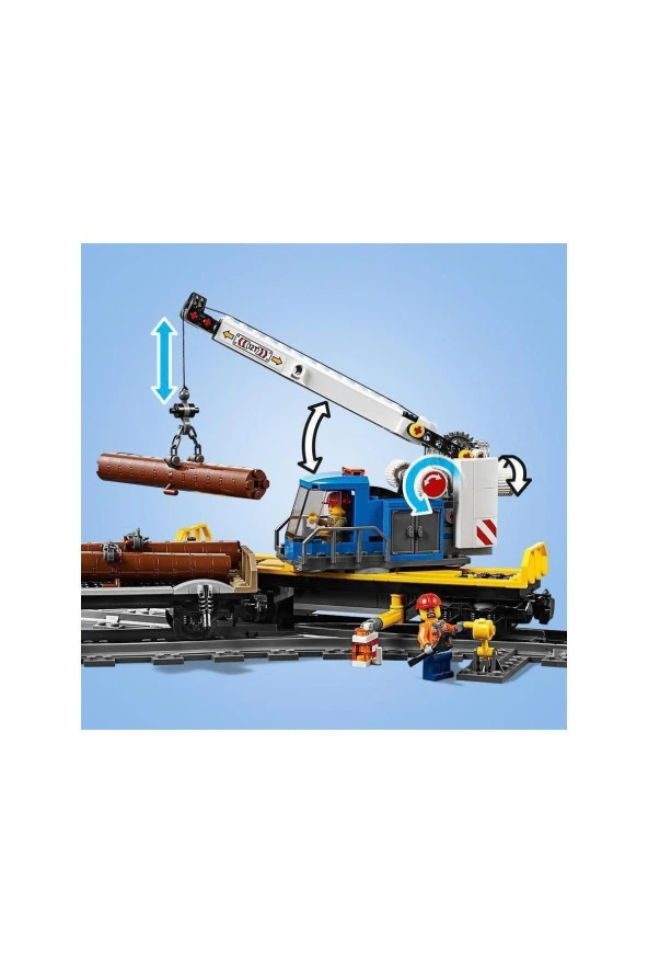 ® City Kargo Treni 60198 - Tren Seven Çocuklar için Oyuncak Yapım Seti (1226 Parça) - 7